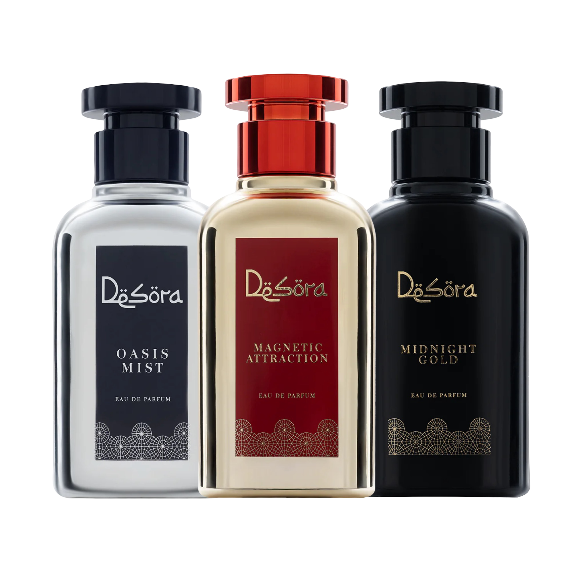 Desora Signature Trio – Full Bottle Collection